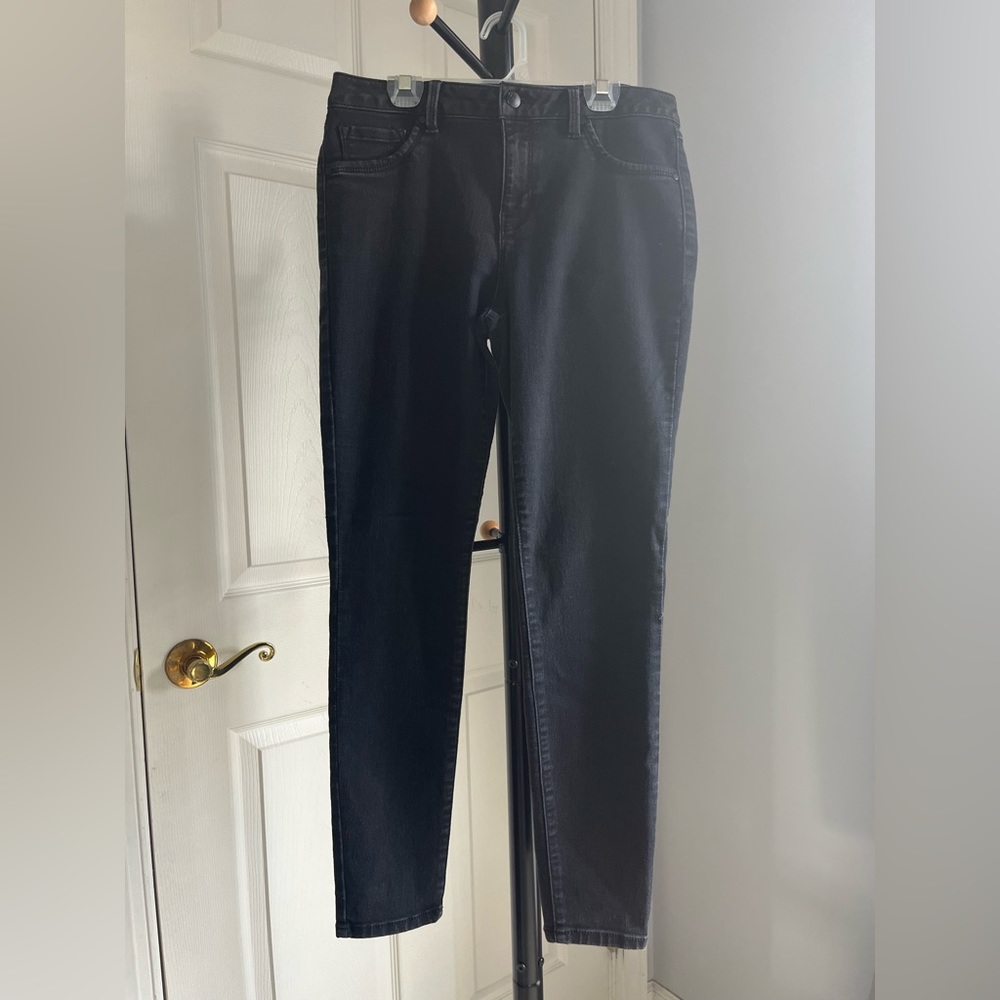 d.jeans - Black Stretchy Denim Pants, Size 8